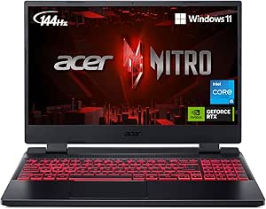 Acer Nitro 5 Gaming Laptop, Core i5, RTX 3050 GPU, 15.6" FHD Display, 8GB DDR4