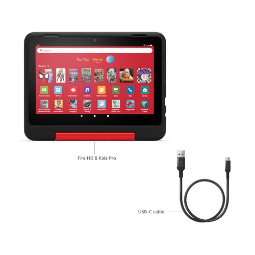 Fire HD 8 Kids Pro Tablet | 3GB Memory | Ads-Free Content | 8" HD Screen | Parental Controls | 13-Hr Battery | 32GB