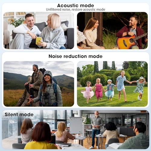 HMKCH Wireless Lavalier Mic for iPhone & Android - Noise Reduction, Crystal Sound - Video Recording, Vlogging