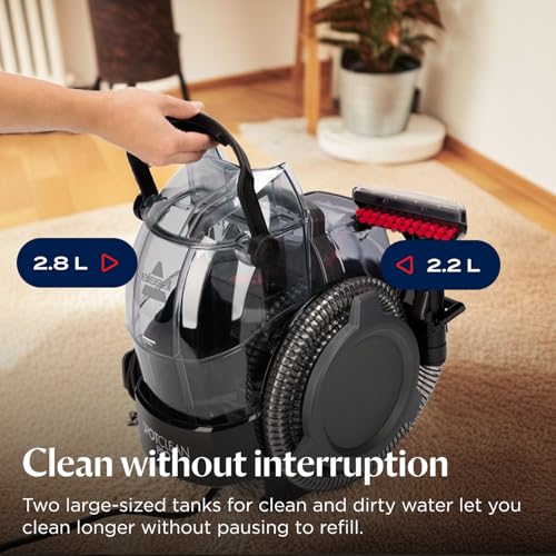BISSELL SpotClean Pro Carpet Cleaner 750W - Remove Spills & Pet Messes
