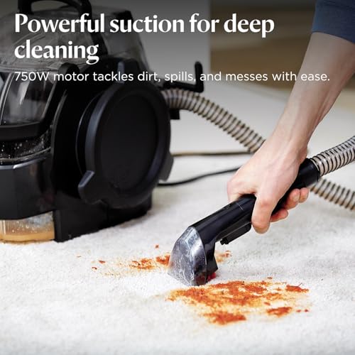 BISSELL SpotClean Pro Carpet Cleaner 750W - Remove Spills & Pet Messes