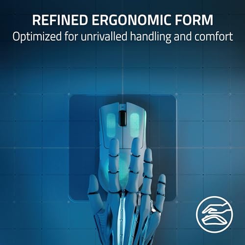 Razer DeathAdder V3 Pro Wireless Gaming Mouse, 63g Lightweight, Focus Pro 30K Sensor, Gen-3 Switches, HyperSpeed - Black