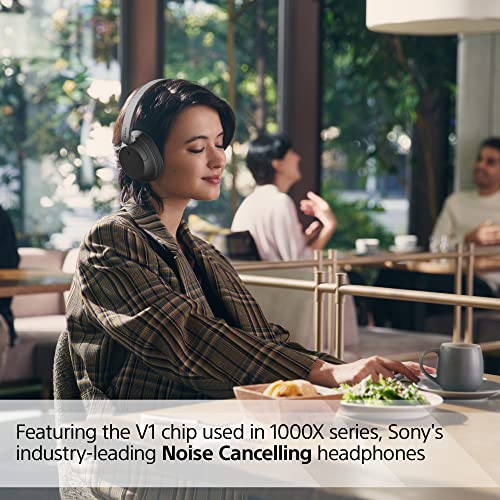 Sony Wireless Noise Cancelling Over-Ear Headphones, Ambient Sound, Lightweight Design, 35hr Battery - Black