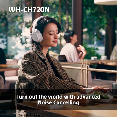 Sony Wireless Noise Cancelling Over-Ear Headphones, Ambient Sound, Lightweight Design, 35hr Battery - Black
