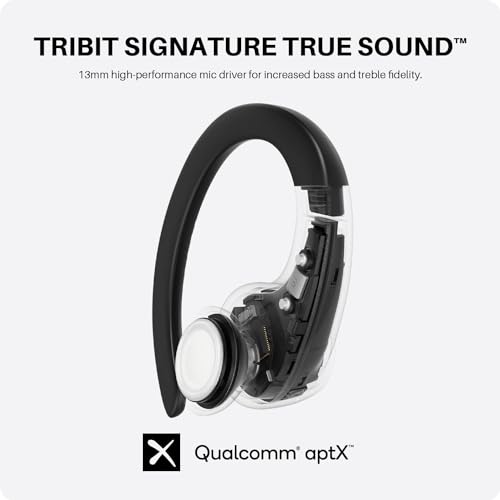 Tribit Wireless Sport Earbuds, Bluetooth 5.2, Noise Cancelling, IPX8, Earhooks