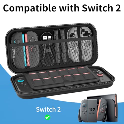 HEYSTOP Nintendo Switch 2 Case: Protective Hard Shell for Travel