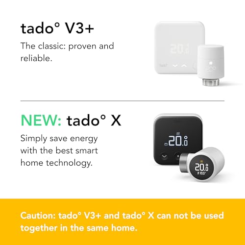 tado Smart Thermostat X - Wired Room Control, App & Speaker Compatible