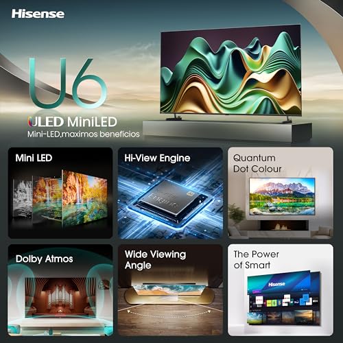 Hisense 50" 4K Mini-LED TV: Quantum Dot, Dolby Vision, FilmMaker Mode