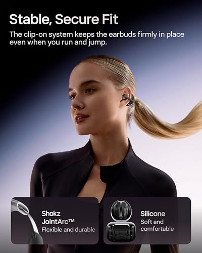 SHOKZ OpenDots Wireless Earbuds, Premium Dolby Audio, 40hr Playtime