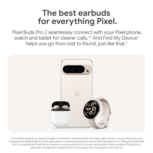 Google Pixel Buds Pro 2 Wireless Earbuds, Active Noise Cancellation