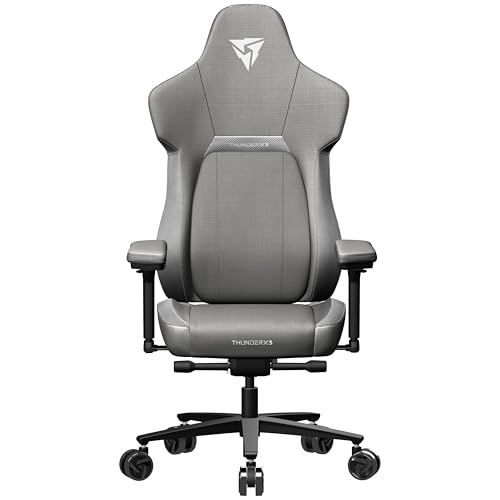 ThunderX3 Gaming Chair: Grey, SYNC6 Ergonomics, Lumbar Support, 4D Armrests