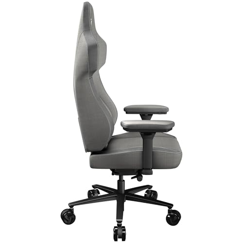 ThunderX3 Gaming Chair: Grey, SYNC6 Ergonomics, Lumbar Support, 4D Armrests