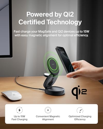 Belkin 3-in-1 Wireless Charger for iPhone, Apple Watch, AirPods