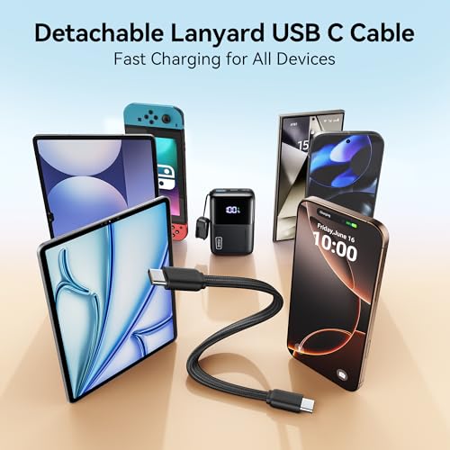 INIU Mini Power Bank: 45W Fast Charging 10000mAh USB C Portable Charger - iPhone 16/15/14/13, Samsung, iPad - Travel Companion