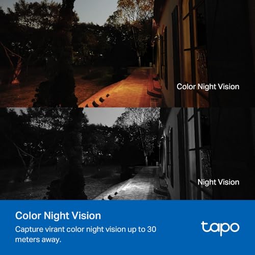 Tapo C500 Outdoor Security Camera, 1080P Full HD, 360° Motion Tracking, Person Detection, Night Vision, Alexa & Google Compatible