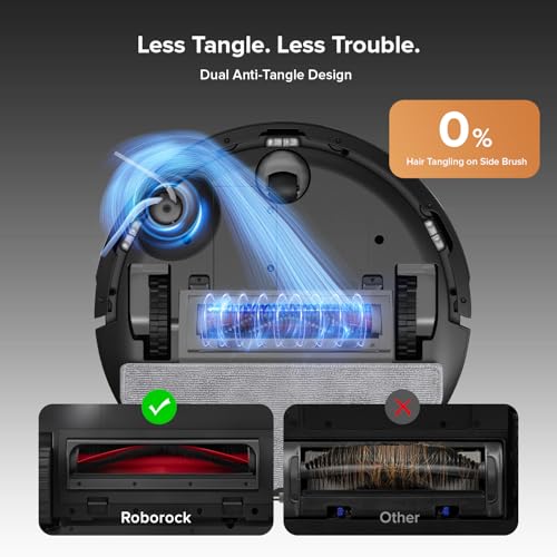 Roborock Q10 S5+ Robot Vacuum: Self-Emptying, 10000Pa Suction, Hands-Free Cleaning, Anti-Tangle Design, Auto-Lifting Mopping, Obstacle Avoidance