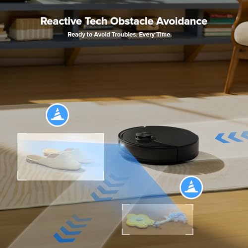 Roborock Q10 S5+ Robot Vacuum: Self-Emptying, 10000Pa Suction, Hands-Free Cleaning, Anti-Tangle Design, Auto-Lifting Mopping, Obstacle Avoidance