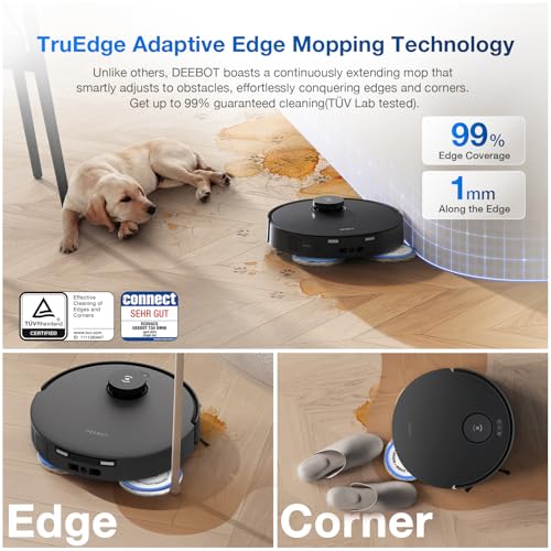 ECOVACS T30 OMNI Robot Vacuum: Mini Station, TruEdge™ Mopping