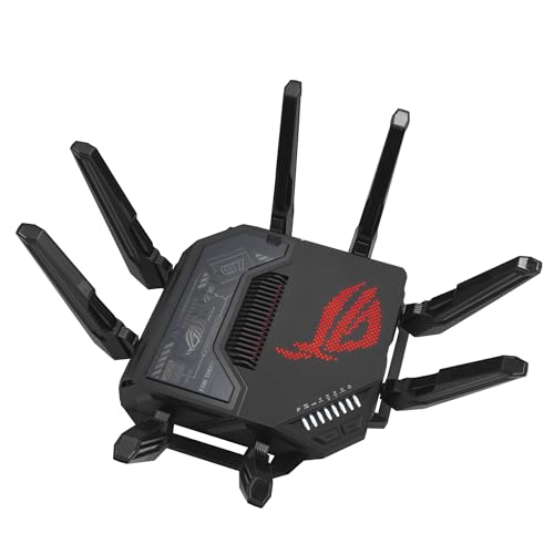 ASUS ROG Gaming Router: Quad-band WiFi, 25Gbps Speed, 4K-QAM, 10G & 2.5G Ports