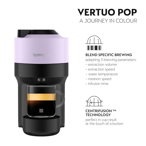 Krups Vertuo Coffee Pod Machine: Lilac, One-Touch Brewing