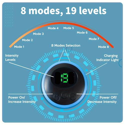 BENTENG EMS Muscle Stimulator: Abs & Arm Trainer, 8 Modes, USB Rechargeable