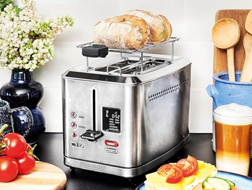 Gastroback 2 Slice Toaster, 7 Browning Levels, Stainless Steel, Easy Clean, LCD Display, Defrost - Breakfast Made Easy