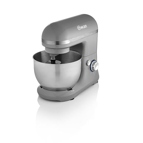Swan Retro Stand Mixer 4L Capacity 6-Speed Control 800W Grey
