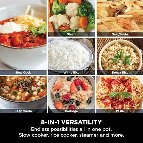 Ninja Foodi 6L Slow Cooker & Rice Cooker, 8-in-1 Functions