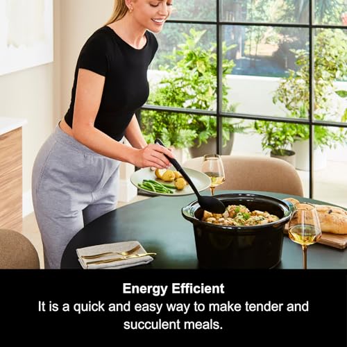 Morphy Richards 6.5L Slow Cooker Ceramic Pot 3 Cooking Settings Easy Clean Silver