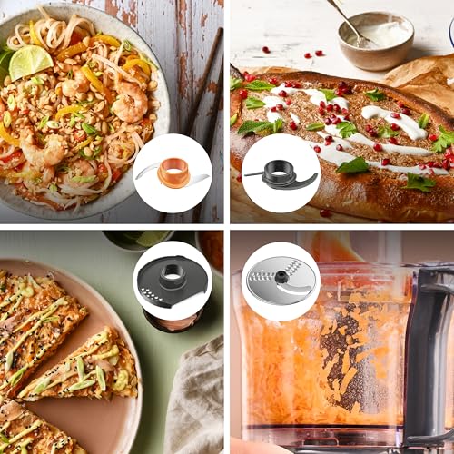 Kenwood MultiPro Compact Food Processor, Blending Blade, Kneading Function, Grey, 800W