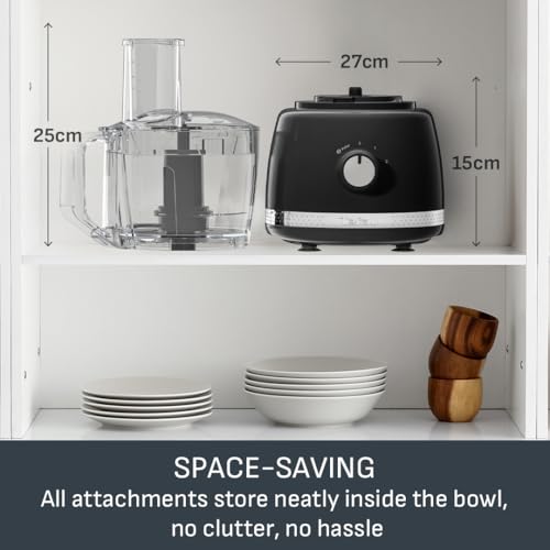 Tefal Soleil Food Processor: 2.4L Capacity, 13 Functions, 2 speeds, 4 Accessories, Black