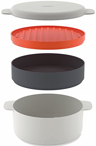 Joseph Joseph Microwave Cooking Set: 2L Pot, Steamer, Griddle, Lid