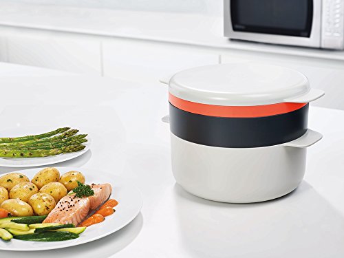 Joseph Joseph Microwave Cooking Set: 2L Pot, Steamer, Griddle, Lid