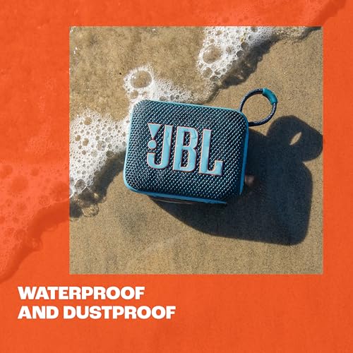 JBL GO 4 Portable Bluetooth Speaker: Big Pro Sound, Punchy Bass, Waterproof, 7-Hour Playtime
