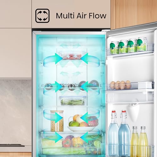 Hisense 55cm Fridge Freezer: 251L, No Frost, Water Dispenser