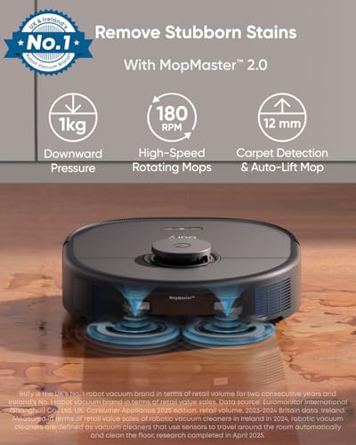 eufy X10 Pro Omni Robot Vacuum Cleaner with Mop, All-in-One Station, Powerful Suction, Dual Mops, AI Obstacle Avoidance