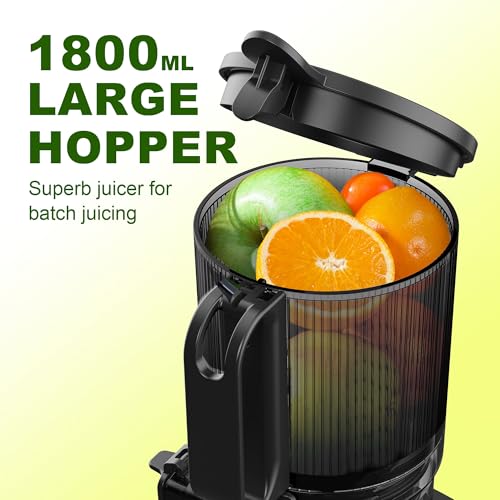 Fretta Cold Press Juicer: 135MM Feed Chute, Easy Clean, High Juice Yield