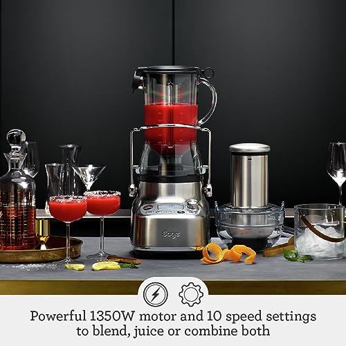 Breville 3X Bluicer Pro: Blender & Juicer in Brushed Steel