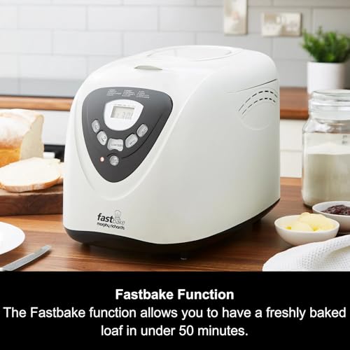 Morphy Richards Fastbake Breadmaker: 12 Programs, 1.5lb & 2lb Loaf Sizes, Delay Timer
