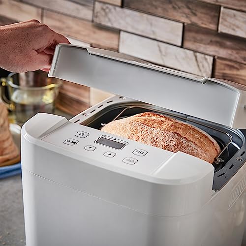 Russell Hobbs Bread Maker: 12 Programs, Gluten Free, 3 Crust Settings, Timer, 2 Sizes, Viewing Window, Keep Warm, Energy Saving