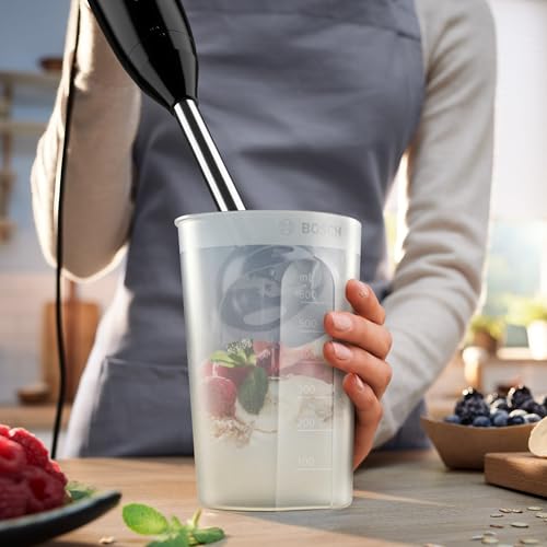 Bosch CleverMixx Hand Blender 600W with Beaker - Black