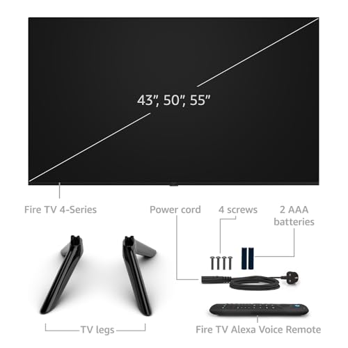 Fire TV 43 inch 4K UHD Smart TV: Stream Live TV - 2024 Release