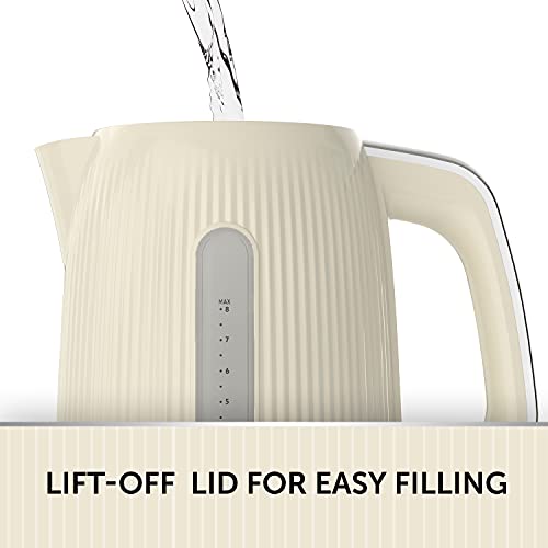 Breville Electric Kettle 1.7L Fast Boil Cream & Silver - ChatGPT