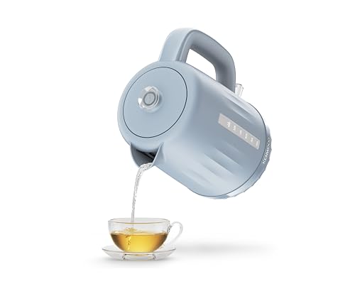 Kenwood Ripple Electric Kettle - 360° Swivel Base, Water Indicator - Boil-Dry Protection - 1.5L Capacity - 3000W - Storm Blue Grey