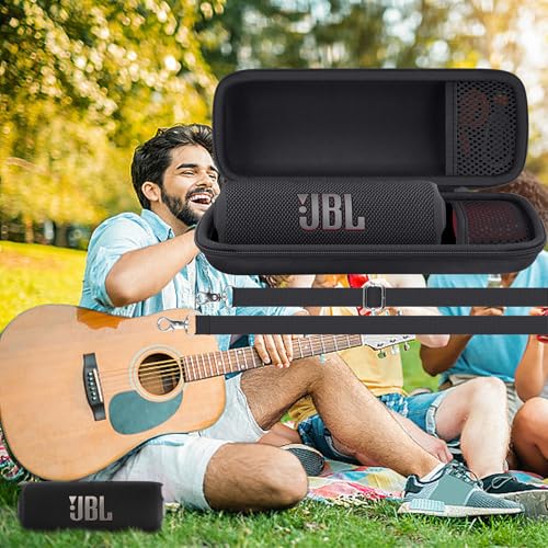 Aenllosi Hard Case for JBL Flip Speakers, Portable Storage - Black