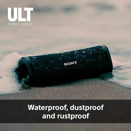 Sony ULT FIELD 1 Portable Speaker: Bluetooth, Deep Bass, IP67 Waterproof - 12hr Battery - Clear Call Quality - Black