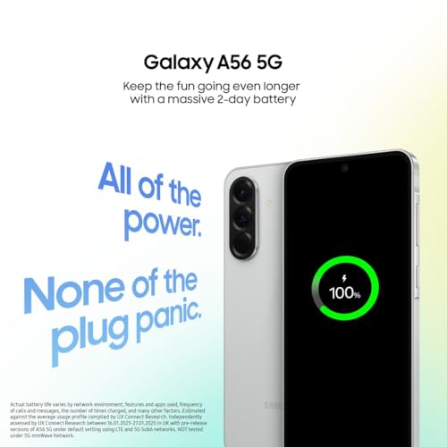 Samsung Galaxy A56 5G Smartphone 8GB RAM 256GB Memory 50MP Camera