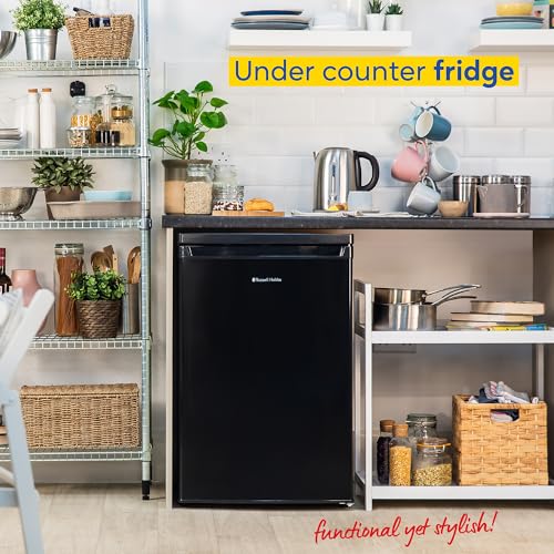 Russell Hobbs Larder Fridge: 127L, Adjustable Thermostat, LED Light