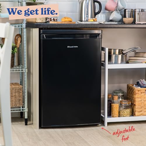 Russell Hobbs Larder Fridge: 127L, Adjustable Thermostat, LED Light