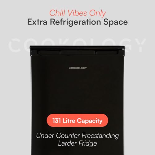 Cookology UCFR130 Fridge 130L: Adjustable Temp Control, Reversible Door